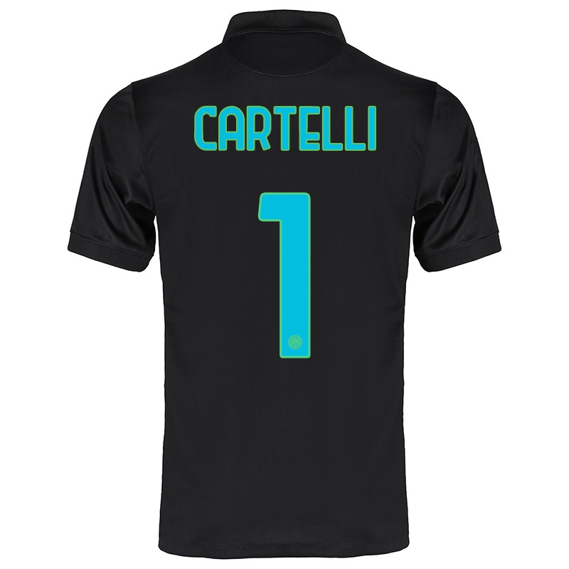 Mujer Camiseta Carlotta Cartelli #1 Negro 3ª Equipación 2021/22 La Camisa