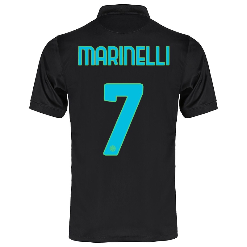 Mujer Camiseta Gloria Marinelli #7 Negro 3ª Equipación 2021/22 La Camisa