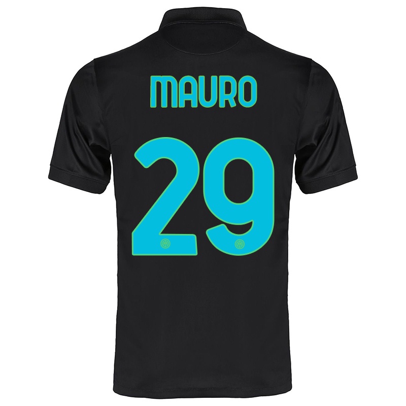 Mujer Camiseta Ilaria Mauro #29 Negro 3ª Equipación 2021/22 La Camisa