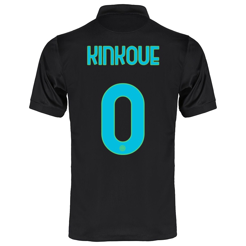 Mujer Camiseta Etienne Youte Kinkoue #0 Negro 3ª Equipación 2021/22 La Camisa