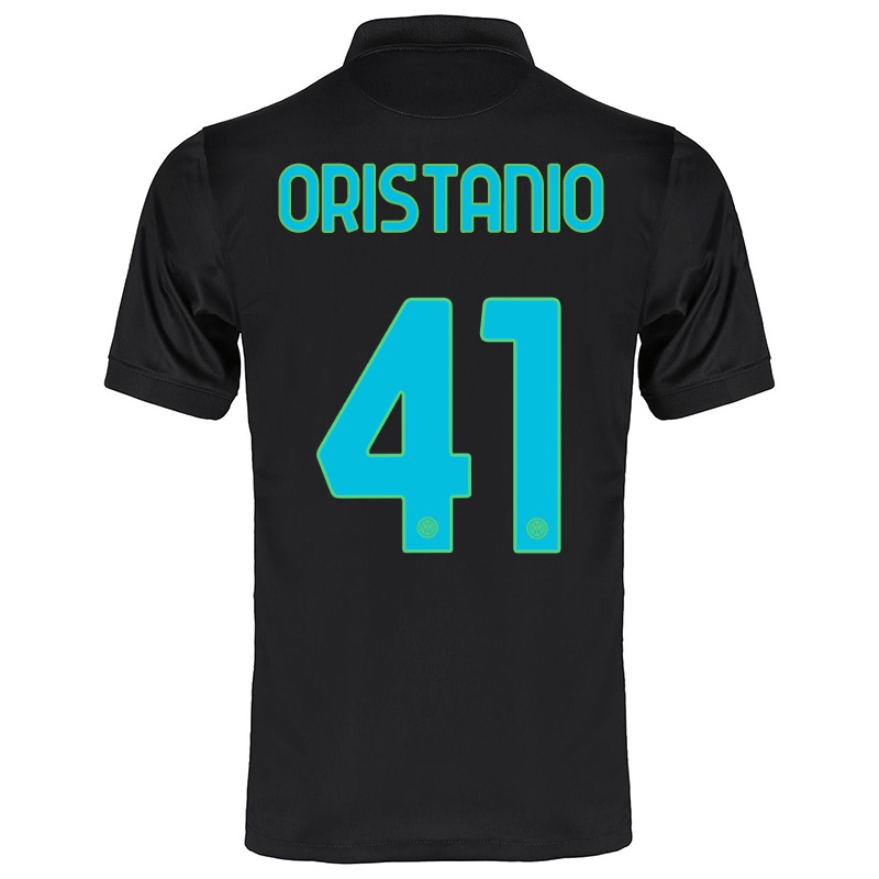Mujer Camiseta Gaetano Oristanio #41 Negro 3ª Equipación 2021/22 La Camisa