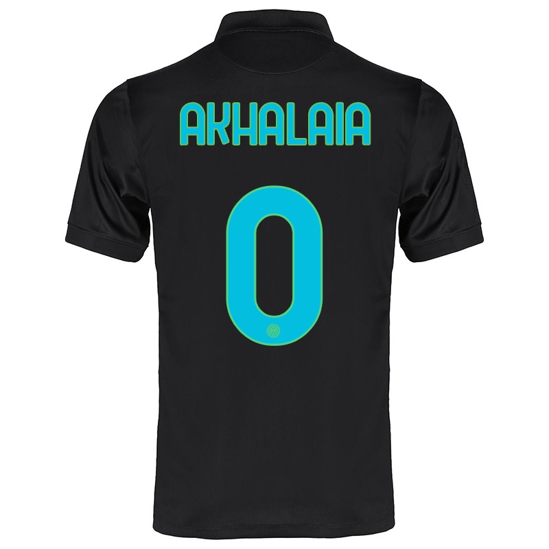 Mujer Camiseta Lado Akhalaia #0 Negro 3ª Equipación 2021/22 La Camisa