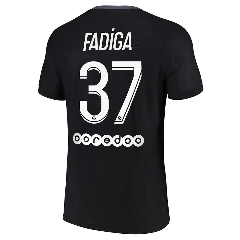 Mujer Camiseta Bandiougou Fadiga #37 Negro 3ª Equipación 2021/22 La Camisa