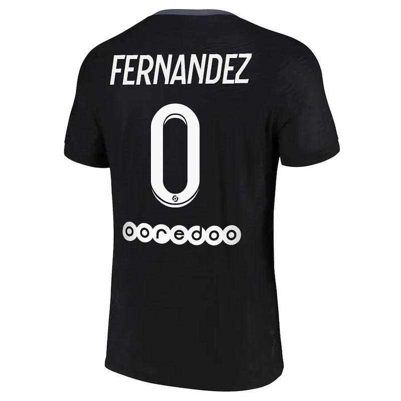 Mujer Camiseta Nehemiah Fernandez #0 Negro 3ª Equipación 2021/22 La Camisa