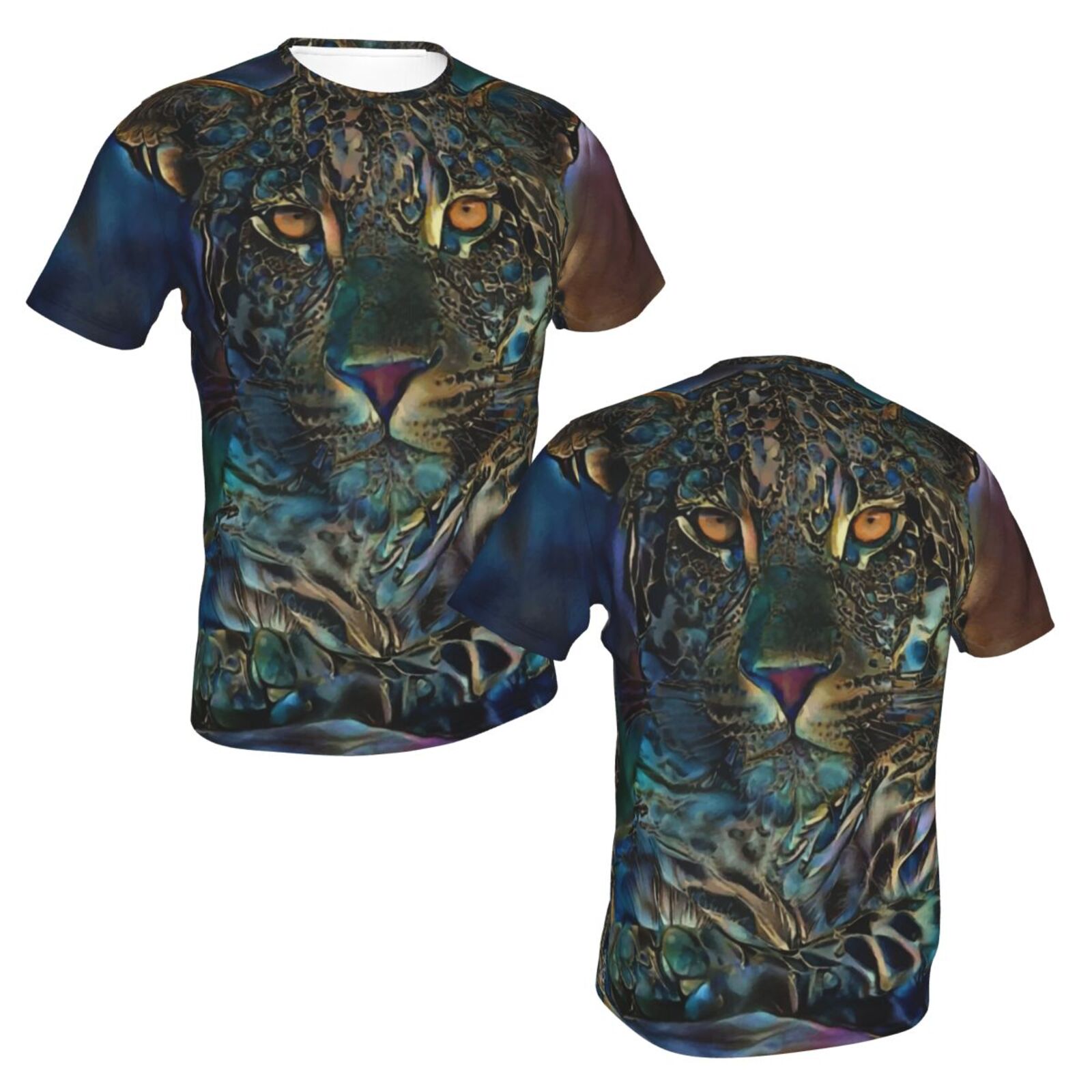 Camiseta Clásica Laria Leopard Elementos De Técnica Mixta