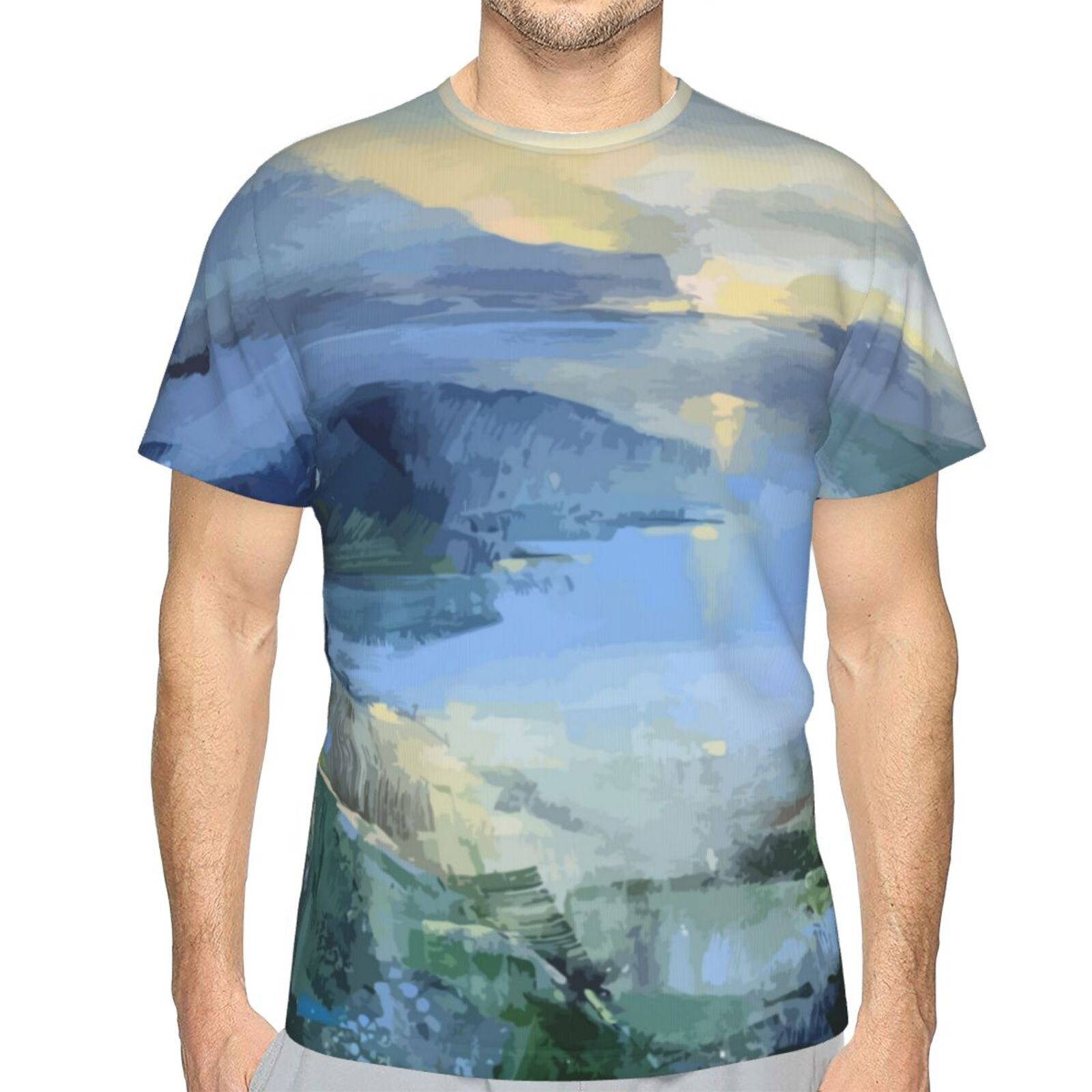 Camiseta Clásica Mar En Calma Elementos De Pintura