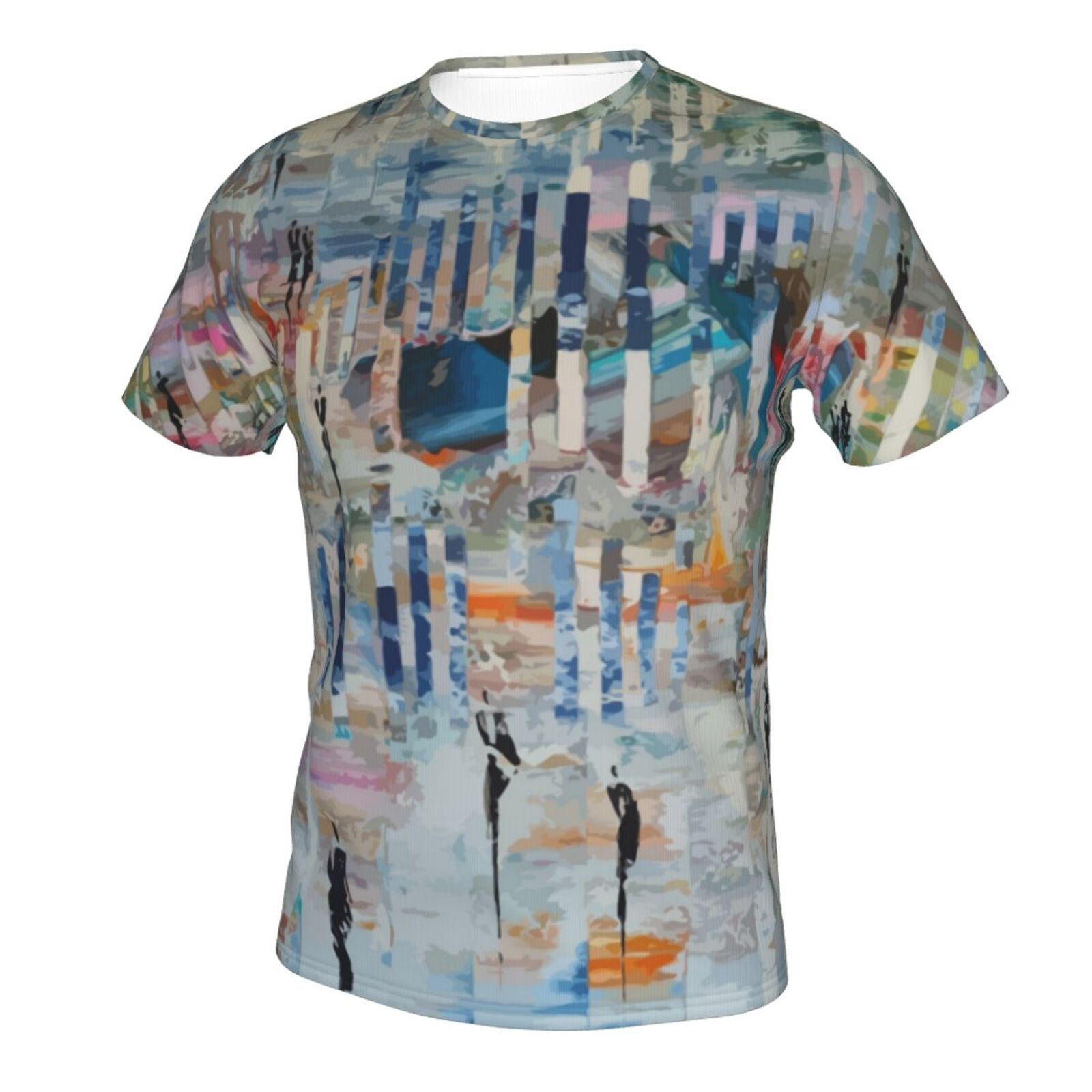Camiseta Clásica Camina En Un Mundo Abstracto Elementos De Pintura