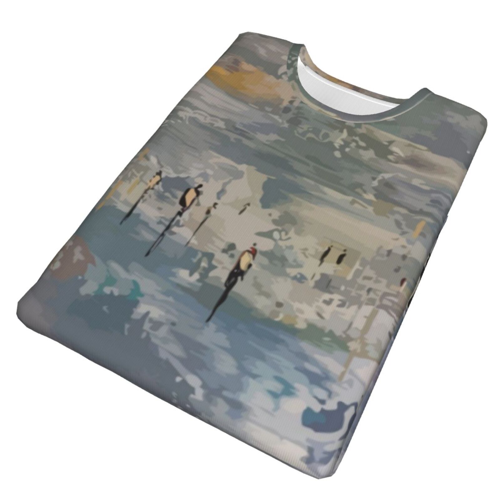Camiseta Clásica Habla Con Los Elementos De Pintura De Las Nubes