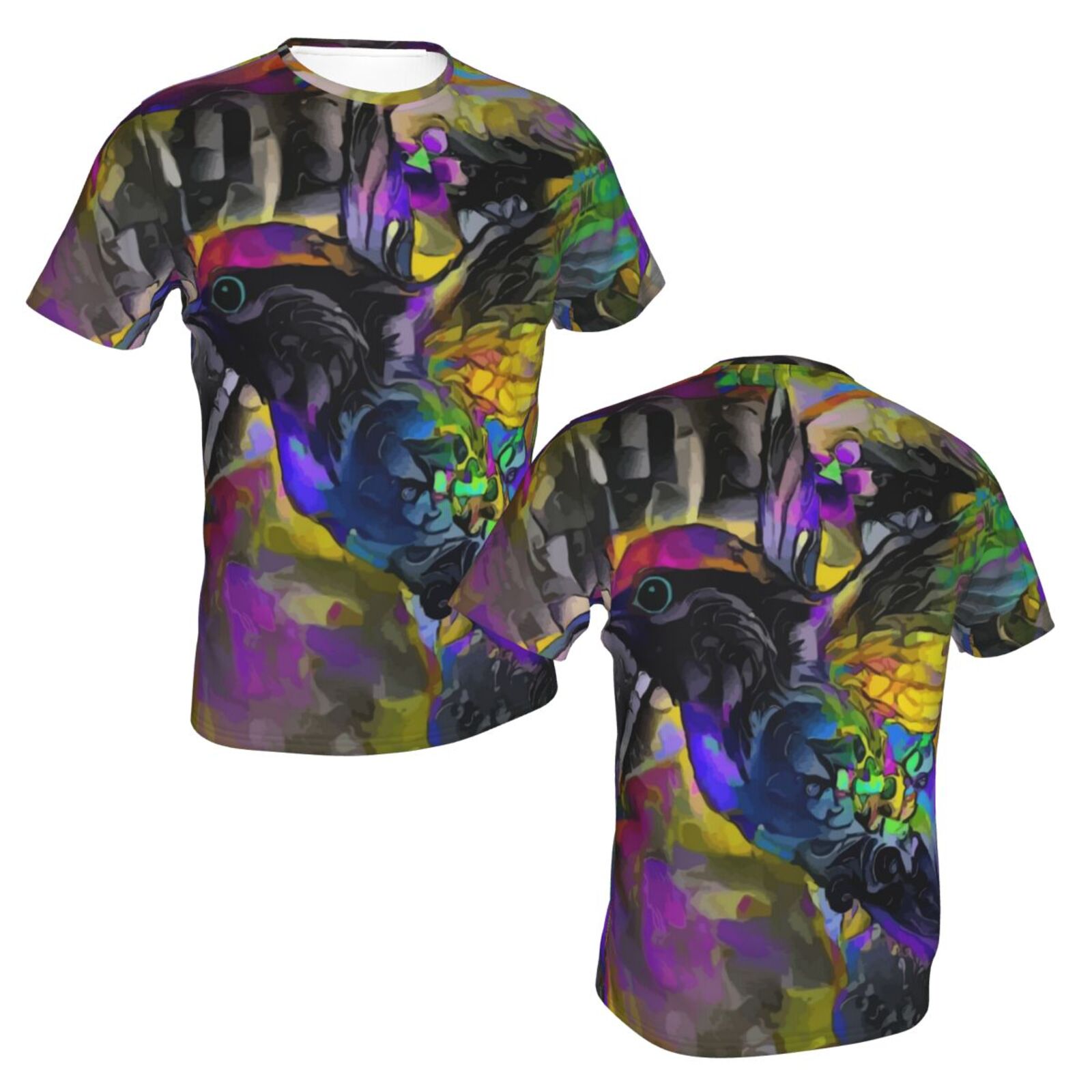 Camiseta Clásica Colibri Technicolor Elementos De Técnica Mixta