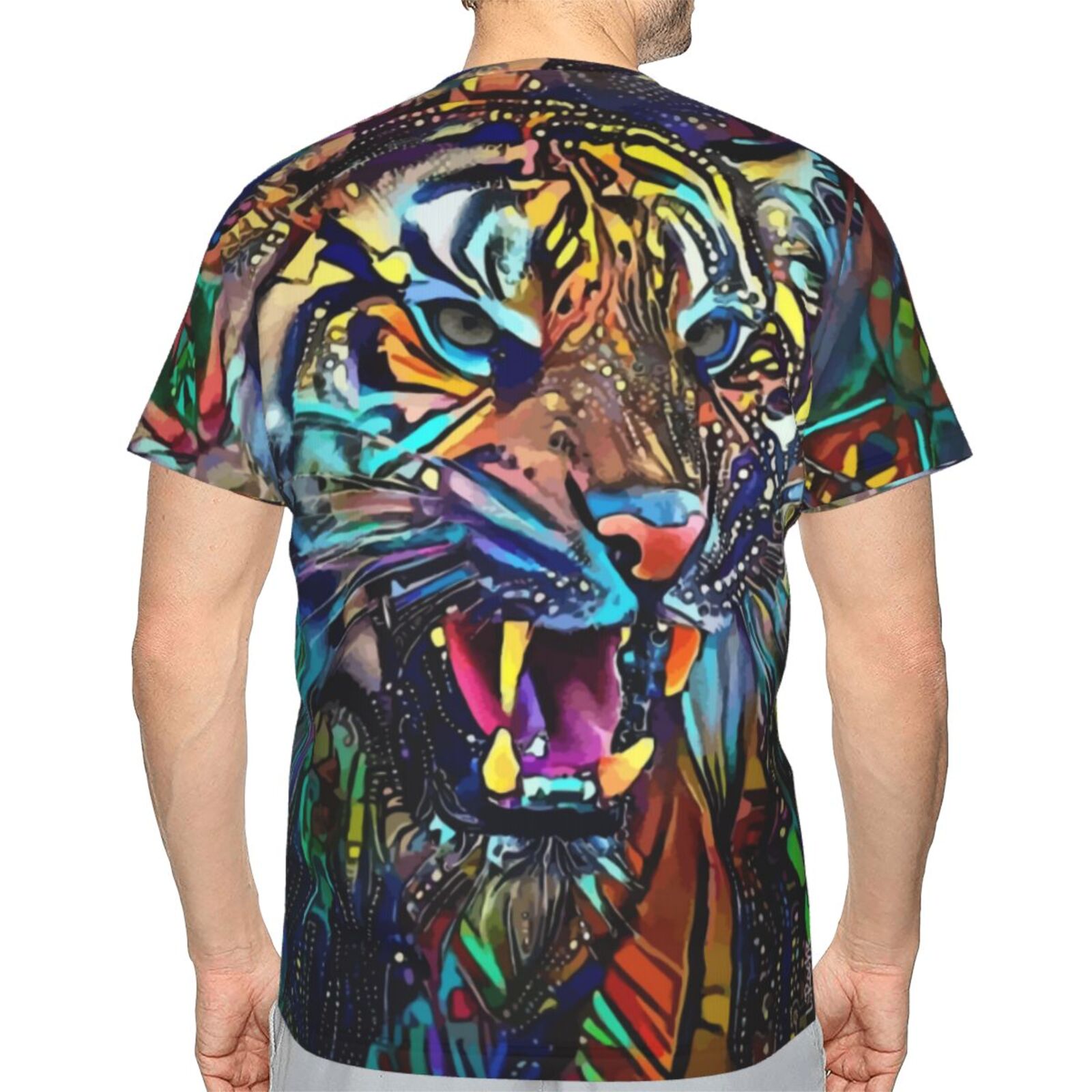 Camiseta Clásica Astor Tigre Elementos De Técnica Mixta