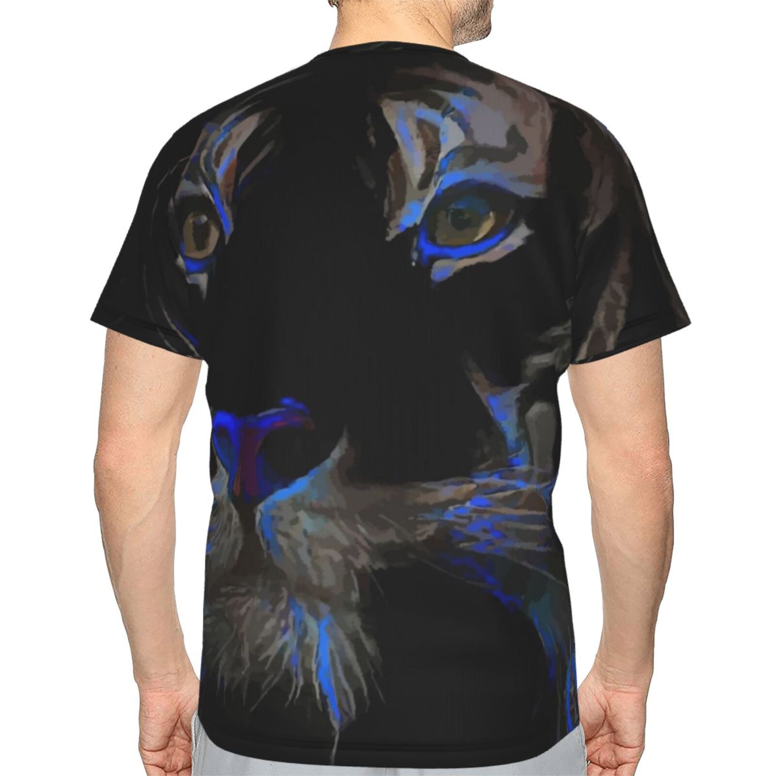 Camiseta Clásica Tzaryo Tigre Elementos De Técnica Mixta