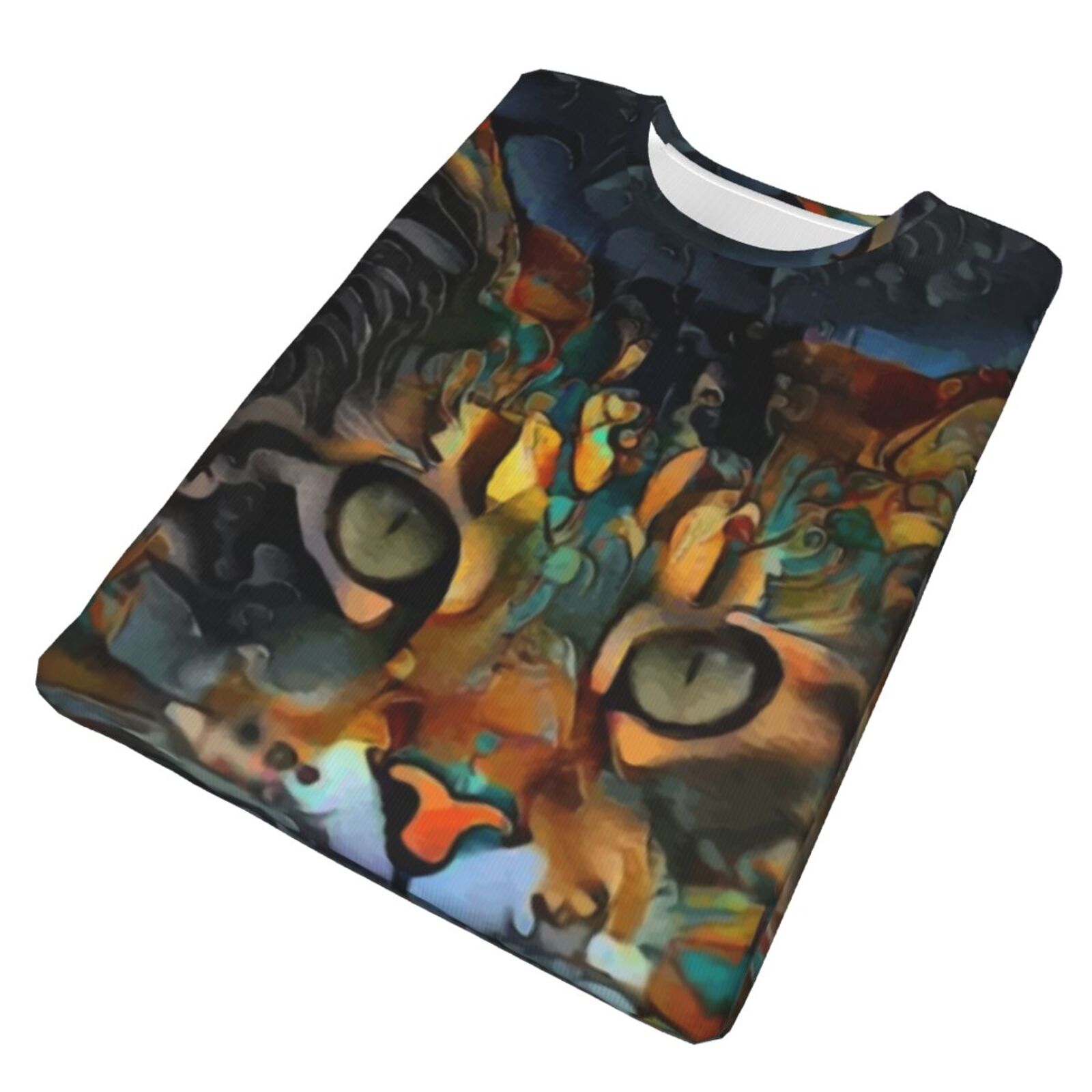 Camiseta Clásica Samson Jr. Gato Elementos De Técnica Mixta