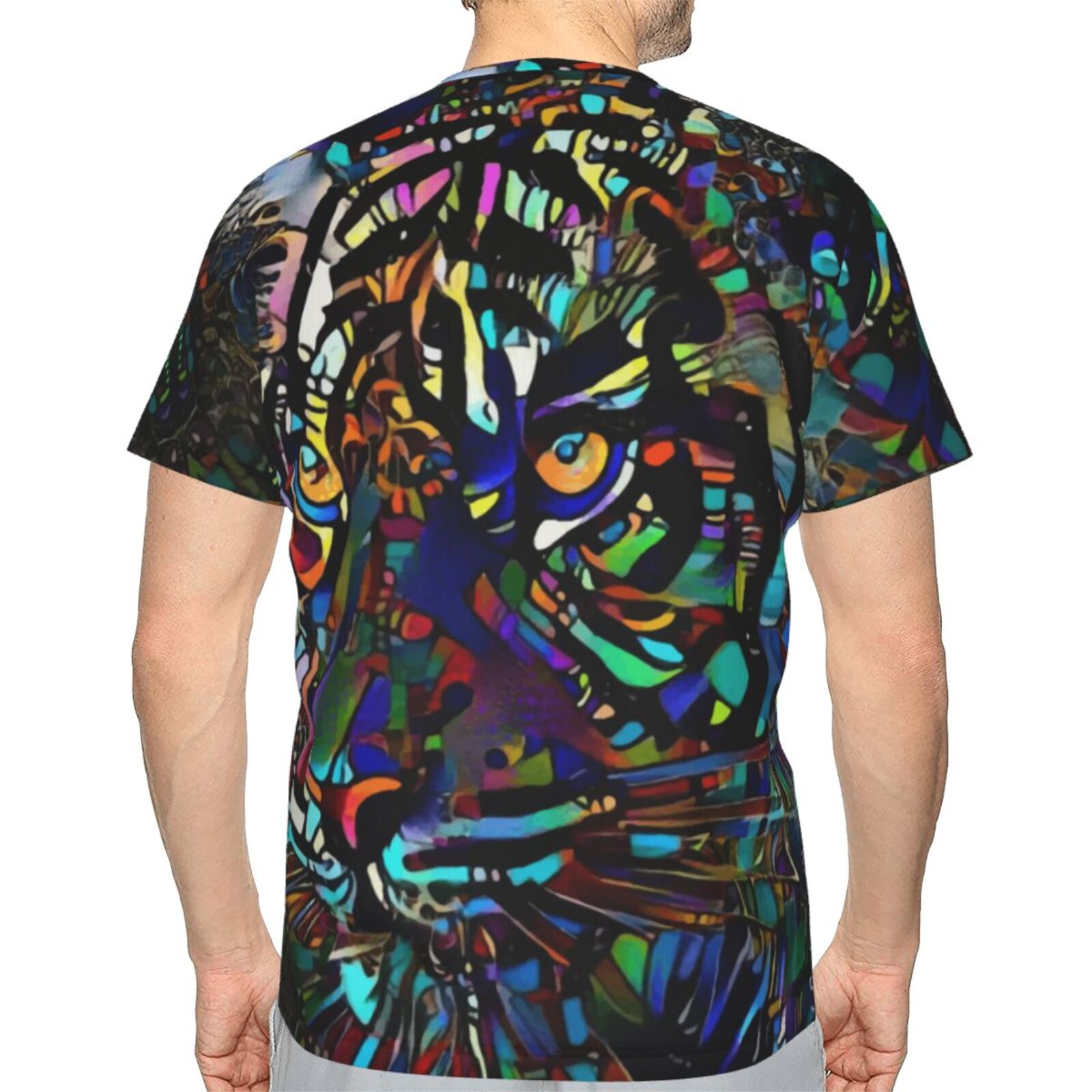 Camiseta Clásica Gilmore Tigre Elementos De Técnica Mixta